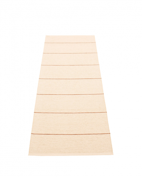 Lea matta, 70 x 150 cm - beige/rust/vanilla