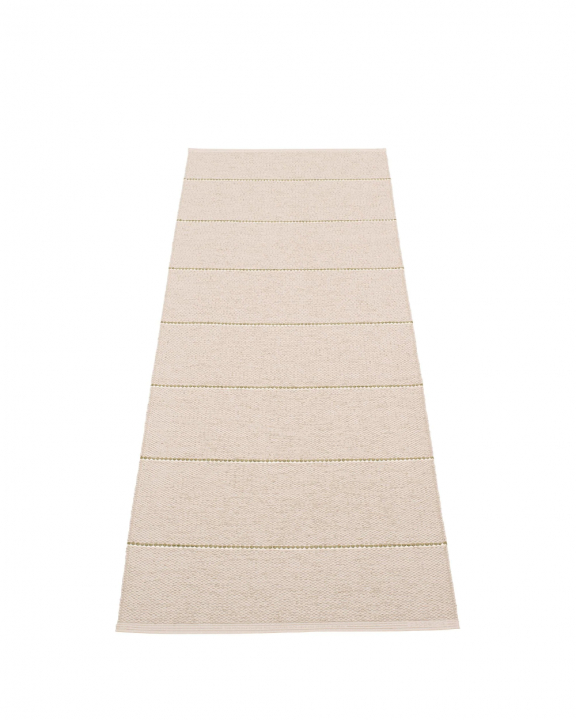 Lea matta, 70 x 375 cm - linen/pine/vanilla