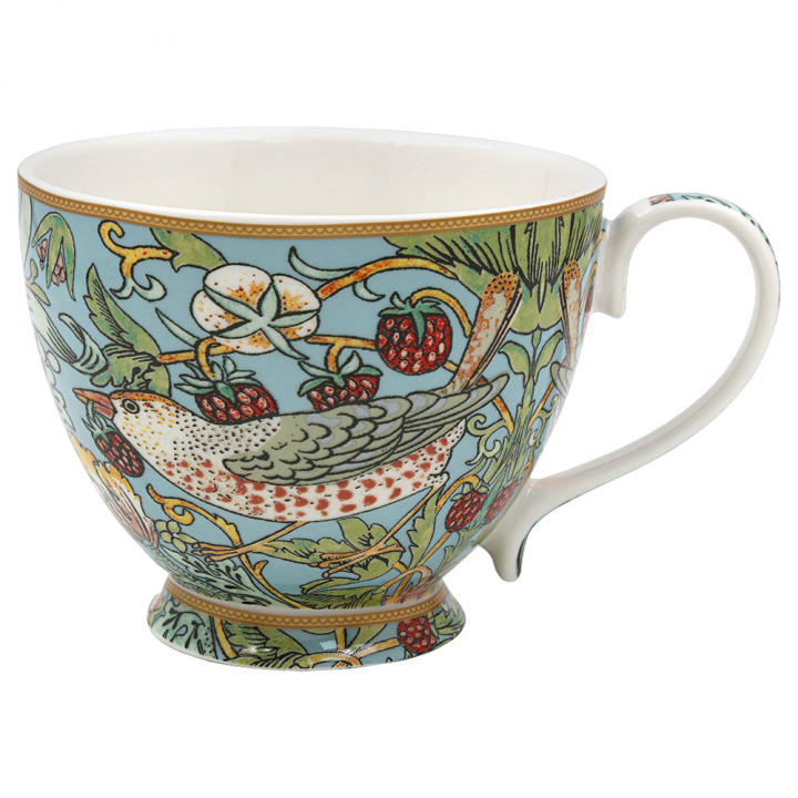 Teal Strawberry Thief Mayfairmugg