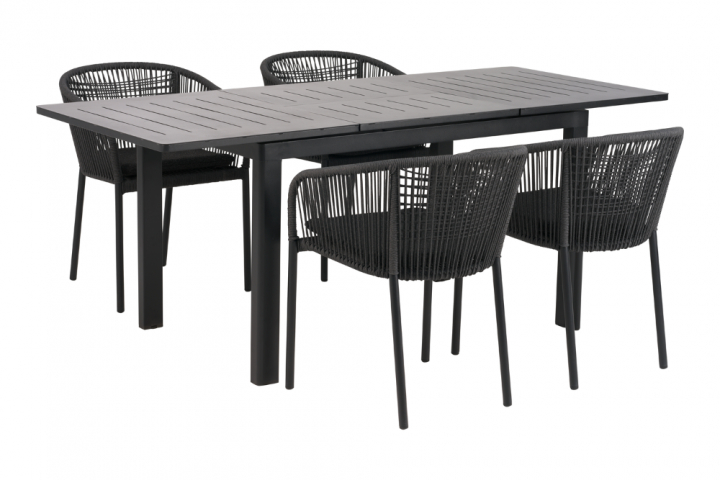 Lomma Small / Delta matgrupp - svart/slate dyna