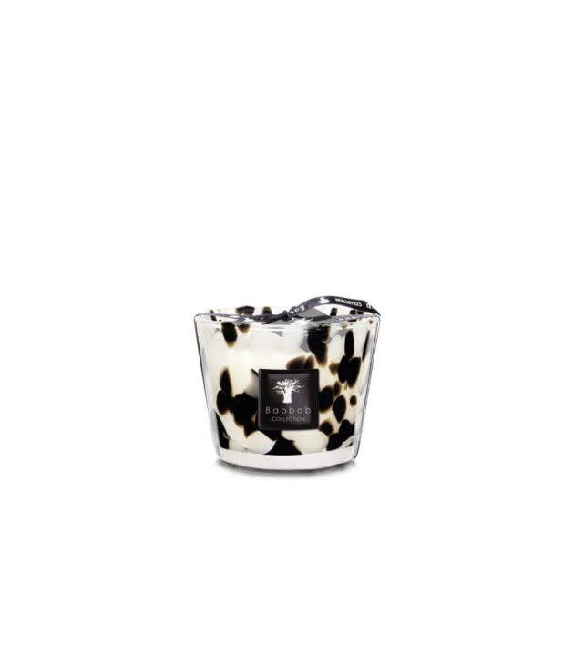 Max doftljus H10 cm - black pearls