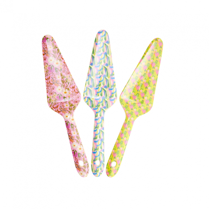 Flower Me Happy Tårtspade Melamine, Mixade Färger