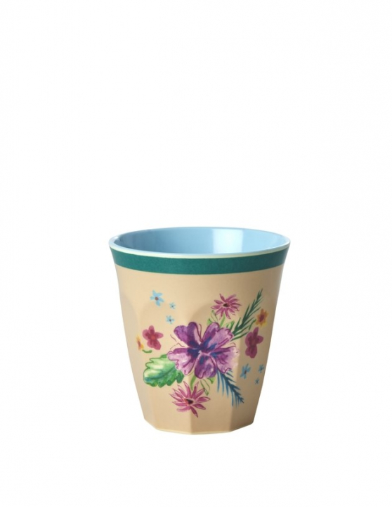 Arda Bloom Melamin Mugg - Cream