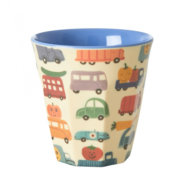 Happy Cars Melamin Mugg - Multi