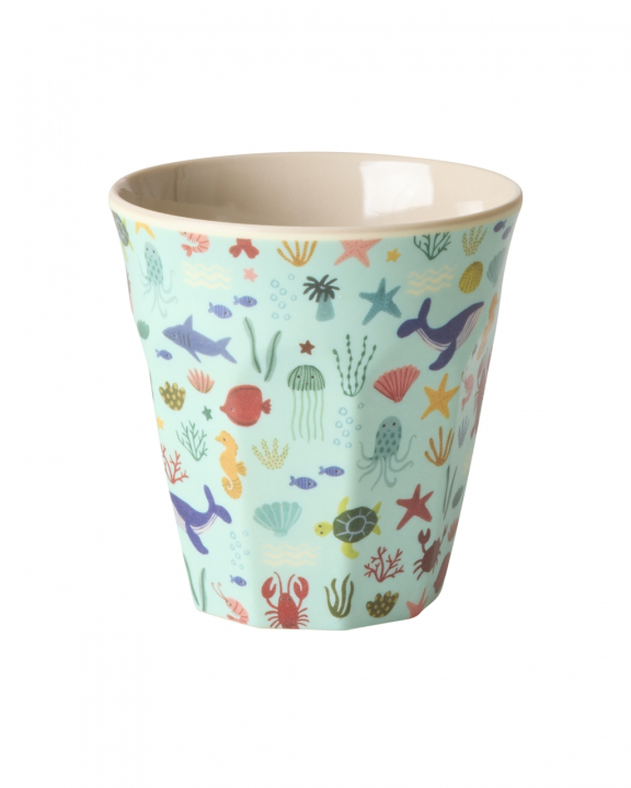 Ocean melamin mugg - blue