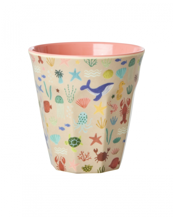 Ocean melamin mugg - coral