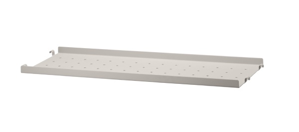 String metallhyllplan låg kant 58x20 - beige