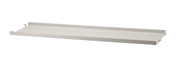 String metallhyllplan låg kant 78x20 - beige