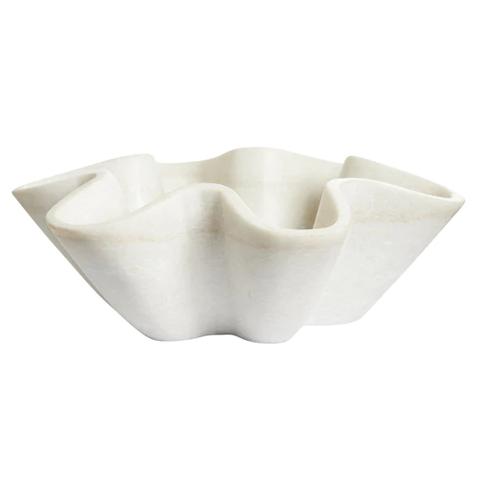 Marella Dekorationsskål H 10 Cm - Vit