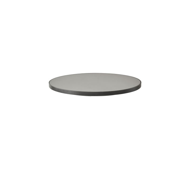 Go bordsskiva Ø 75 cm - lava grey/light grey