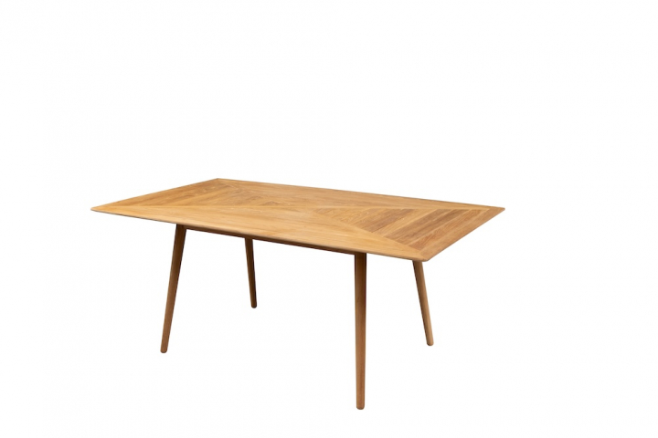 Bordsskiva 180x100 cm geometrisk - teak