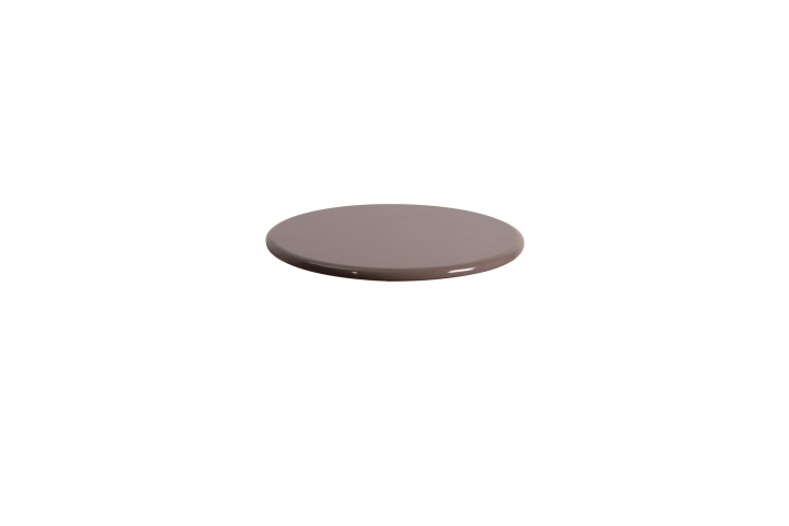Bordsskiva Ø45 cm - taupe glazed lava stone