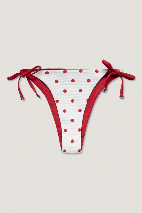 Polka Dot Iliana bikinitrosa, 38 - white/red