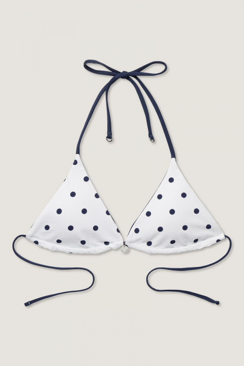 Polka Dot Galathea bikini-BH, 36 - white/navy