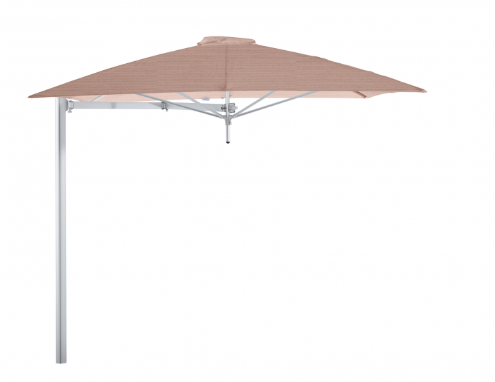 Paraflex Mono Parasoll, square, 230 cm, Neo arm Alu - Blush