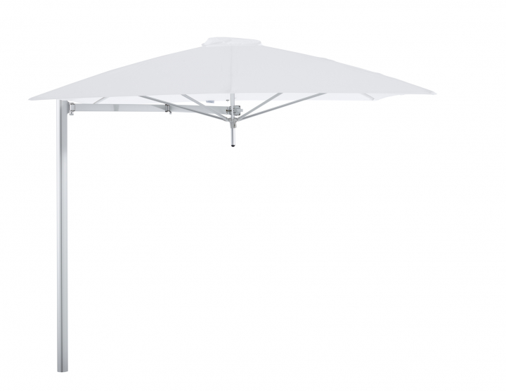 Paraflex Mono Parasoll, Square, 230 Cm, Neo Arm Aluminium - Natural
