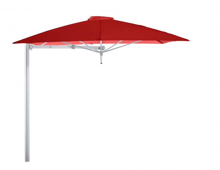 Paraflex Mono Parasoll, Square, 230 Cm, Neo Arm Aluminium - Pepper
