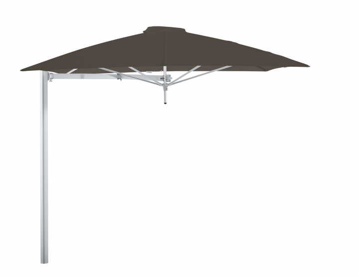 Paraflex Mono Parasoll, Square, 230 Cm, Neo Arm Aluminium - Taupe