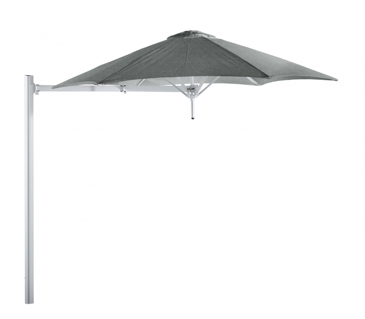Paraflex Mono Parasoll, Round, 270 Cm, Neo Arm Aluminium - Flanelle