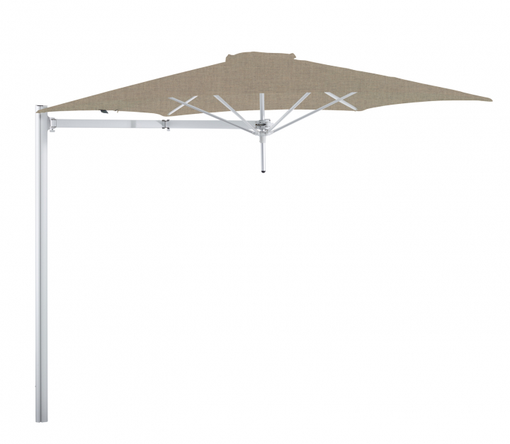 Paraflex Mono Parasoll, Round, 300 Cm, Neo Arm Aluminium - Sand