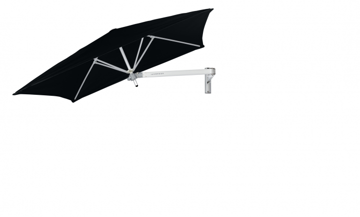 Paraflex Wall Parasoll, Square,0 Cm, Neo Arm Aluminium - Black