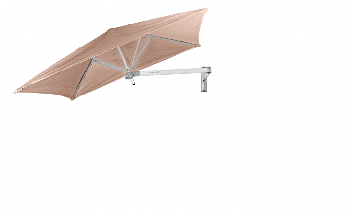 Paraflex Wall Parasoll, Square,0 Cm, Neo Arm Aluminium - Blush