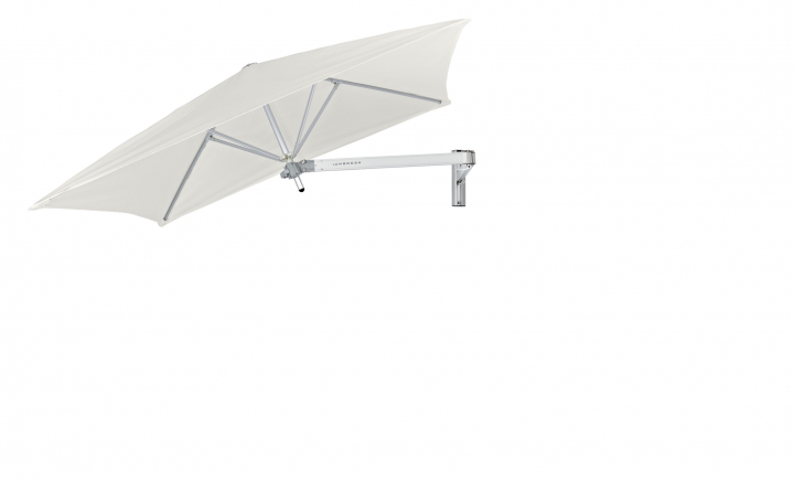 Paraflex Wall Parasoll, square, 190 cm, Neo arm Alu - Canvas
