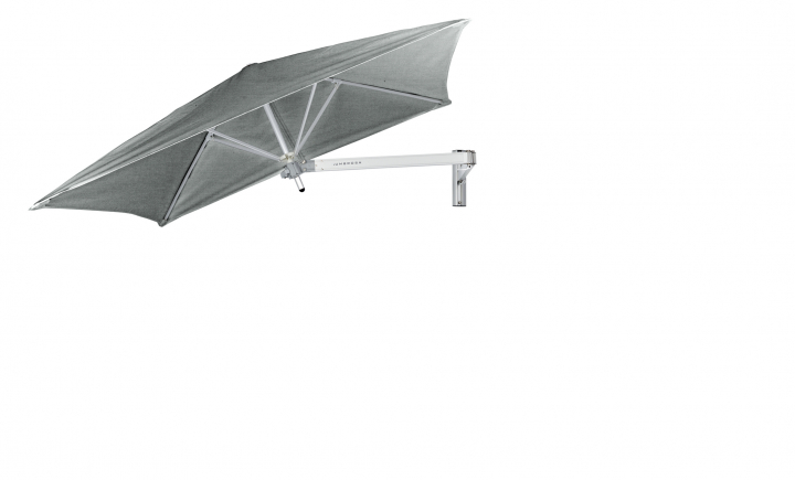 Paraflex Wall Parasoll, Square,0 Cm, Neo Arm Aluminium - Flanelle