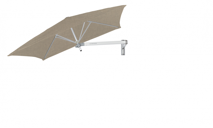 Paraflex Wall Parasoll, Square,0 Cm, Neo Arm Aluminium - Sand
