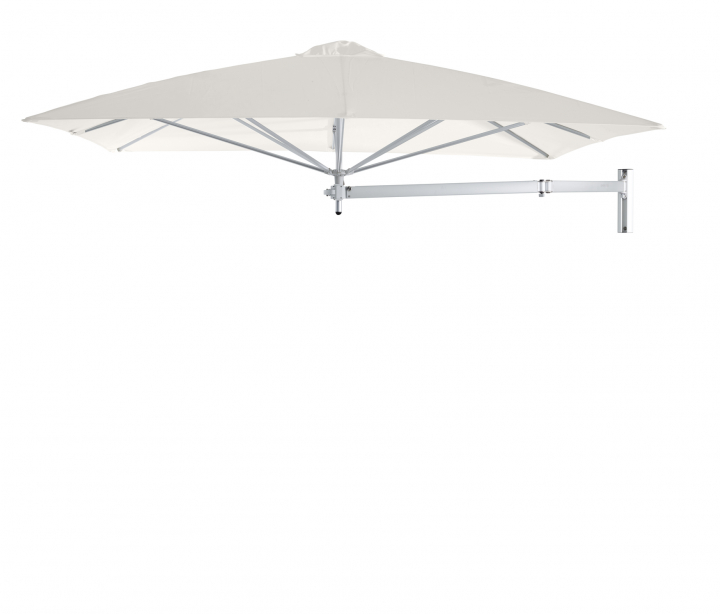 Paraflex Wall Parasoll, Square, 230 Cm, Neo Arm Aluminium - Canvas