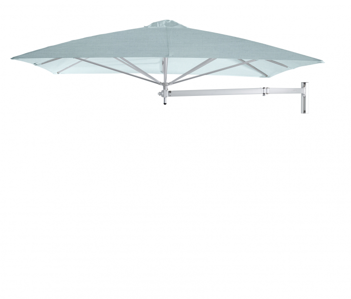 Paraflex Wall Parasoll, square, 230 cm, Neo arm Alu - Curacao