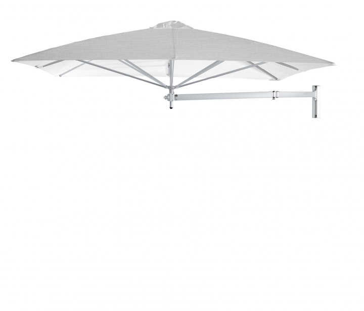 Paraflex Wall Parasoll, square, 230 cm, Neo arm Alu - Marble