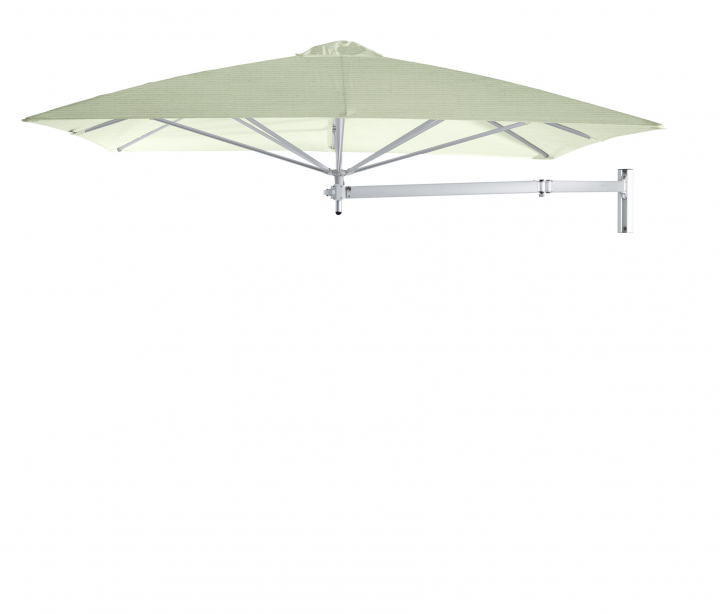 Paraflex Wall Parasoll, square, 230 cm, Neo arm Alu - Mint