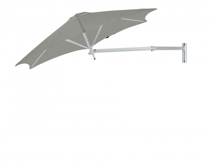 Paraflex Wall Parasoll, Round, 270 Cm, Neo Arm Aluminium - Grey