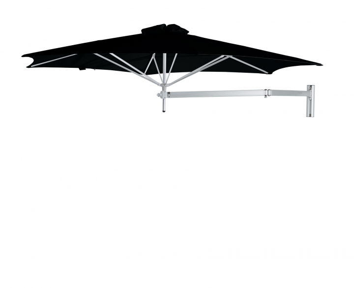 Paraflex Wall Parasoll, round, 300 cm, Neo arm Alu - Black