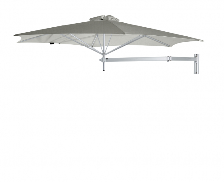 Paraflex Wall Parasoll, round, 300 cm, Neo arm Alu - Grey