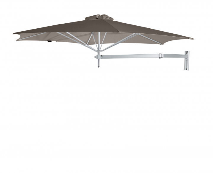 Paraflex Wall Parasoll, round, 300 cm, Neo arm Alu - Taupe