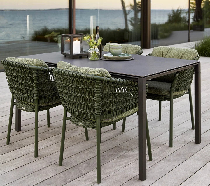 Pure matbord 150x90 H73 cm - lava grey/flera bordsskivor