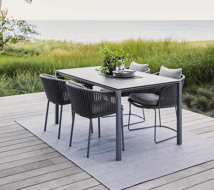 Pure matbord 150x90 H73 cm - light grey/flera bordsskivor