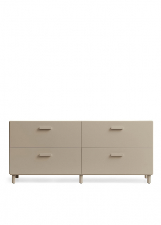 String Relief byrå, låg - beige