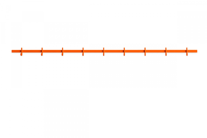 String Relief kroklist till låg byrå - orange