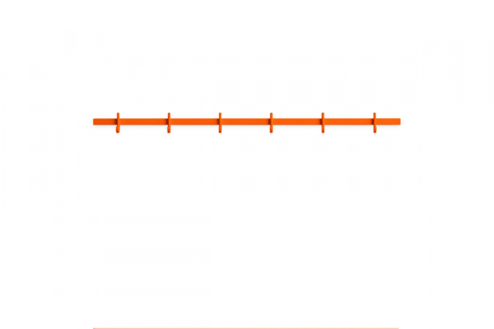 String Relief Kroklist Till Bred Byrå - Orange