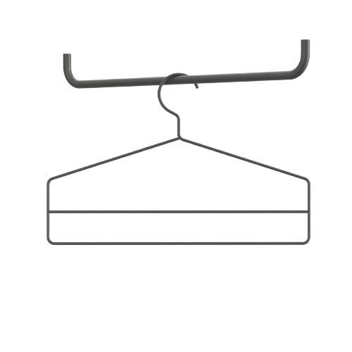 String galge 4-pack - mörkgrå