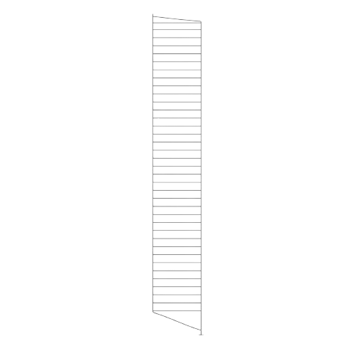 String golvgavel 200x30 cm 2-pack - mörkgrå