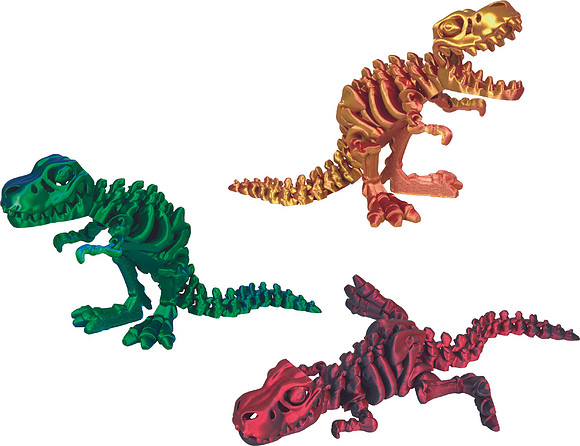 3D printad Tyrannosaurus-Rex 1 st, mixade färger