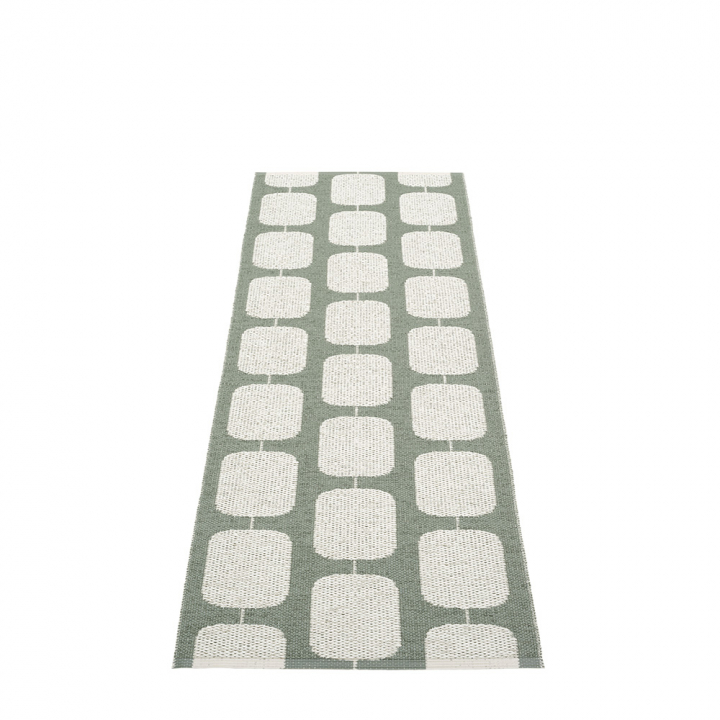 Sten matta - army/fossil grey 70x300 cm