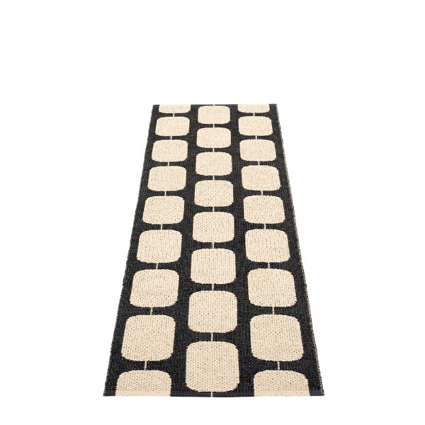 Sten Matta 70x200 Cm - Black/ Cream