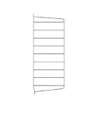 String väggavel 50x20 cm, 1-pack - mörkgrå