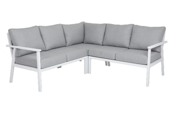Samvaro Loungegrupp Hög, Bygg Själv - Vit/pearl Grey Dyna