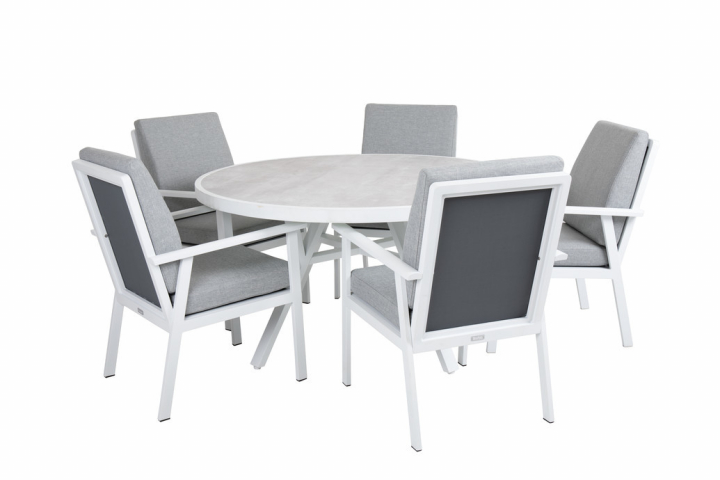 Samvaro matgrupp - vit/pearl grey dyna